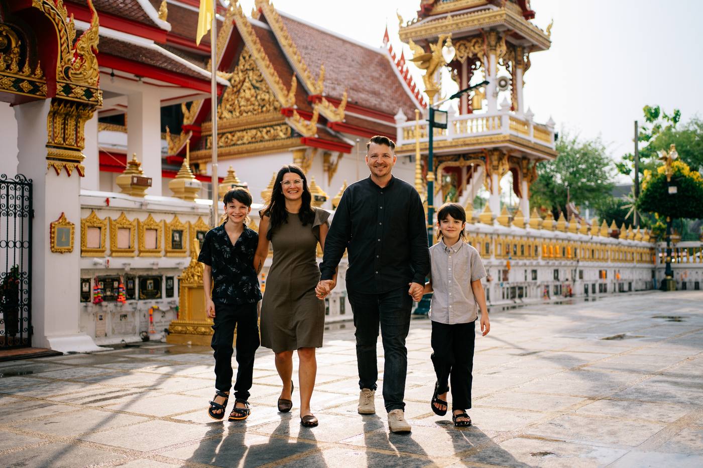 Pierce and Meghan Davis with their sons