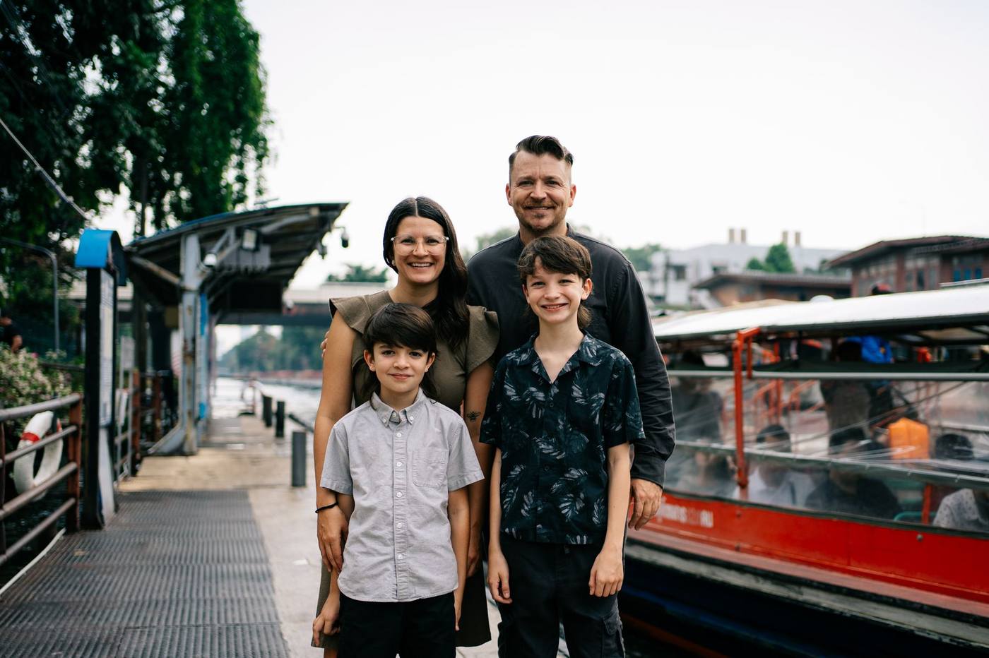 Pierce and Meghan Davis with their sons